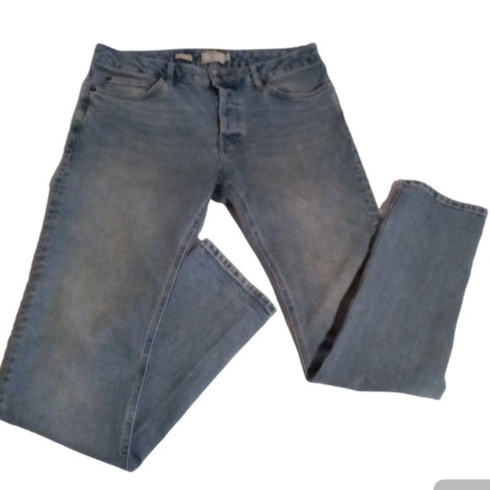 Topman stretch slim button fly jeans sz 32